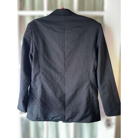 H&M Divided Women’s XS Black Double-Breasted Long Sleeved Oversized Blazer - Picture 3 of 11